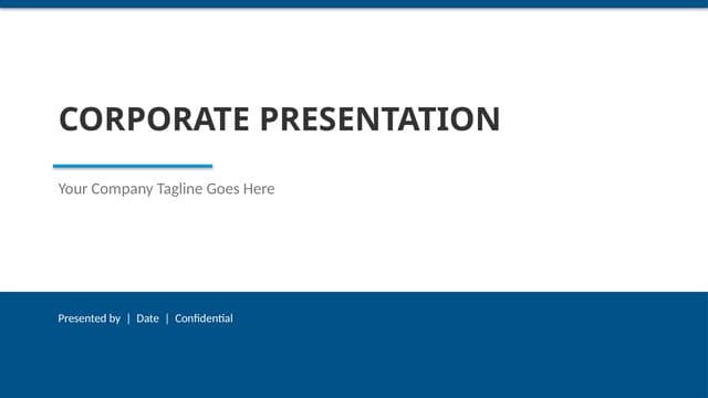 Corporate Blue template preview