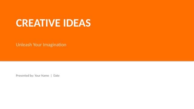 Creative Orange template preview