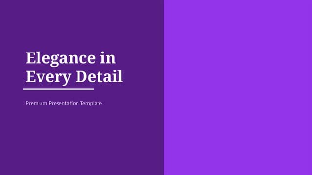 Elegant Purple template preview