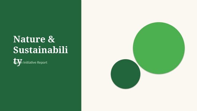 Nature Green template preview